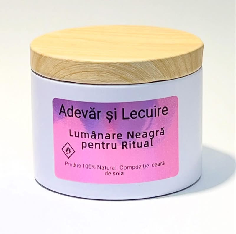 Lumanare Neagra pentru Ritual (12 sau 16 Ore)